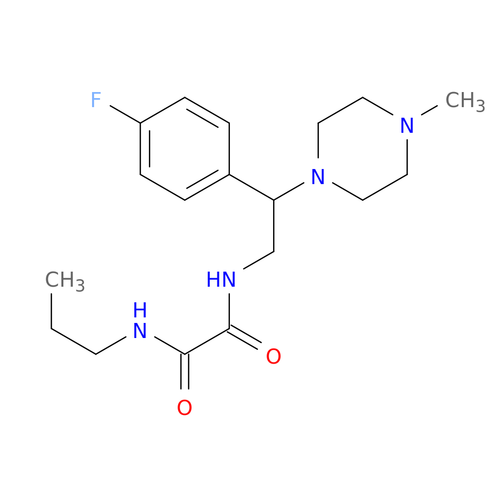 N'-[2-(4-fluorophenyl)-2-(4-methylpiperazin-1-yl)ethyl]-N-propylethanediamide