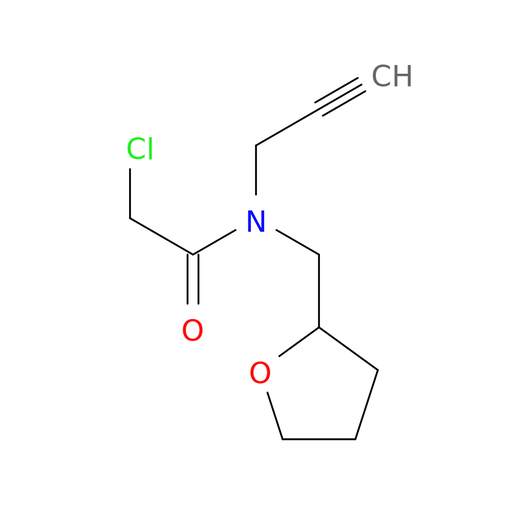 2-chloro-N-[(oxolan-2-yl)methyl]-N-(prop-2-yn-1-yl)acetamide
