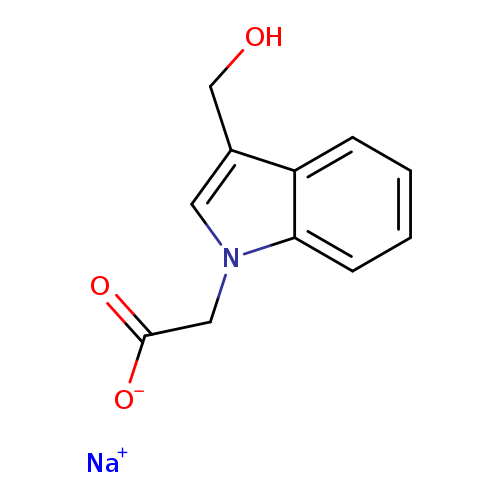 sodium 2-[3-(hydroxymethyl)-1H-indol-1-yl]acetate