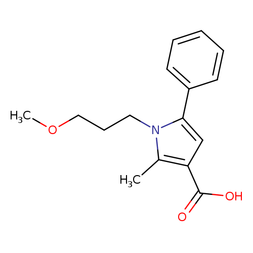 1-(3-Methoxypropyl)-2-methyl-5-phenyl-1h-pyrrole-3-carboxylic acid