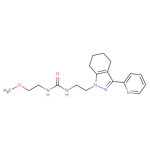 3-(2-methoxyethyl)-1-{2-[3-(pyridin-2-yl)-4,5,6,7-tetrahydro-1H-indazol-1-yl]ethyl}urea