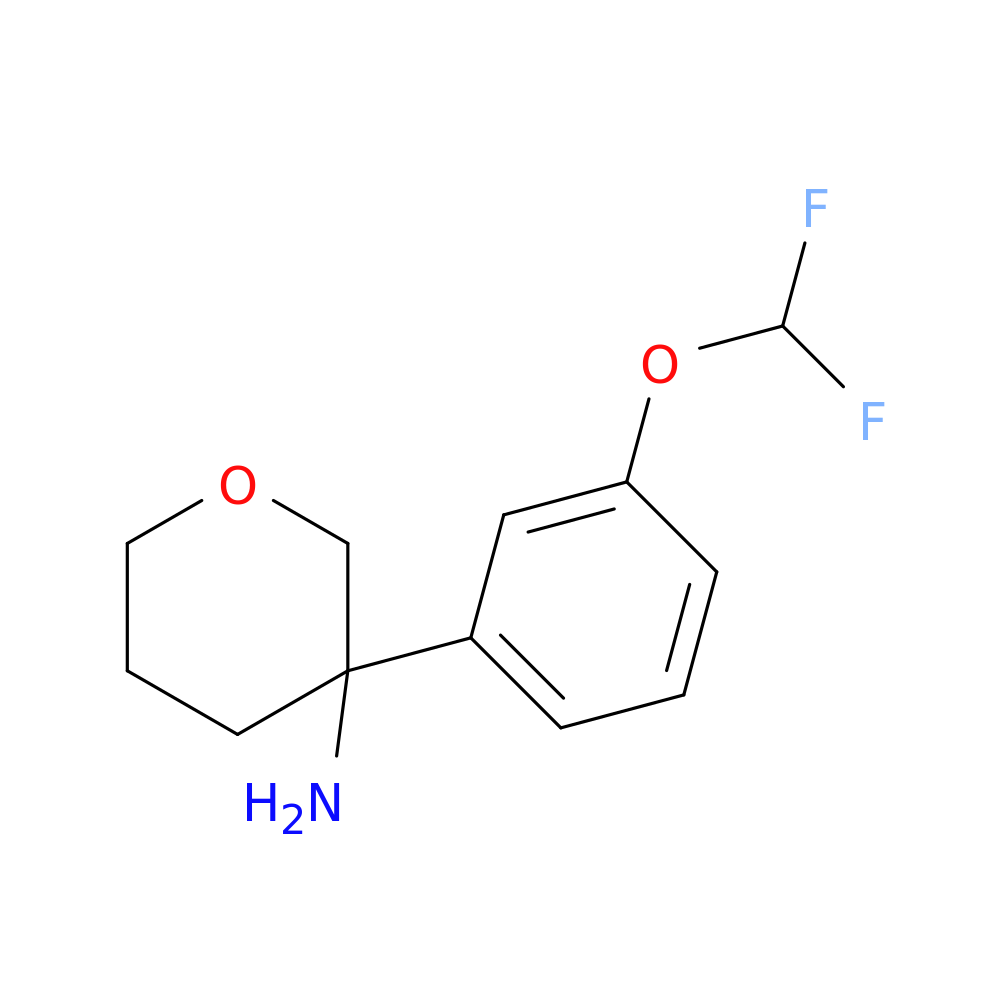 3-[3-(difluoromethoxy)phenyl]oxan-3-amine