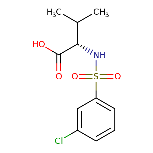 (2S)-2-(3-chlorobenzenesulfonamido)-3-methylbutanoic acid