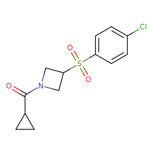 3-(4-chlorobenzenesulfonyl)-1-cyclopropanecarbonylazetidine