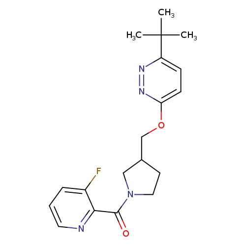 3-tert-butyl-6-{[1-(3-fluoropyridine-2-carbonyl)pyrrolidin-3-yl]methoxy}pyridazine