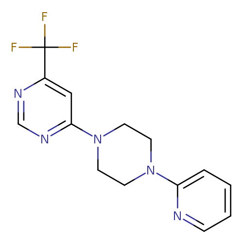 4-[4-(pyridin-2-yl)piperazin-1-yl]-6-(trifluoromethyl)pyrimidine