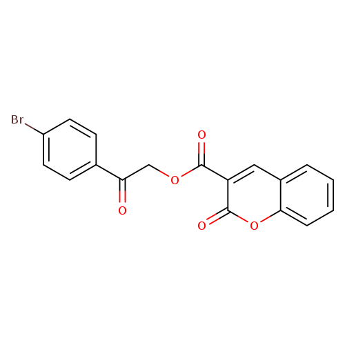 2-(4-bromophenyl)-2-oxoethyl 2-oxo-2H-chromene-3-carboxylate