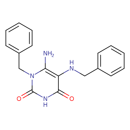 6-amino-1-benzyl-5-(benzylamino)-1,2,3,4-tetrahydropyrimidine-2,4-dione