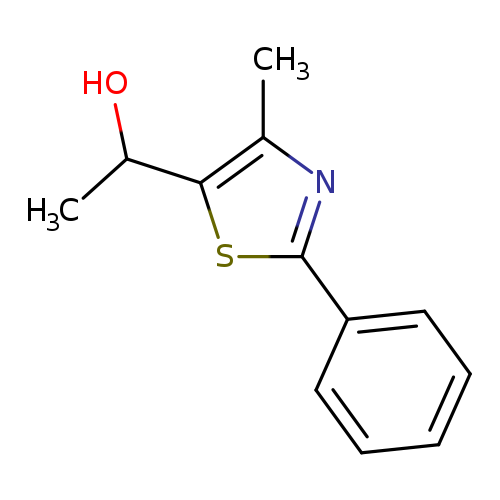 1-(4-methyl-2-phenyl-1,3-thiazol-5-yl)ethan-1-ol