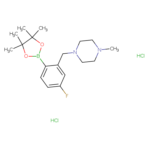 4-Fluoro-2-(N-methylpiperazinomethyl)phenylboronic acid pinacol ester, DiHCl