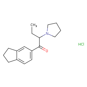 1-(2,3-dihydro-1H-inden-5-yl)-2-(pyrrolidin-1-yl)butan-1-one,monohydrochloride