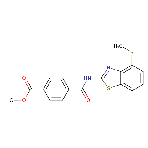 methyl 4-{[4-(methylsulfanyl)-1,3-benzothiazol-2-yl]carbamoyl}benzoate