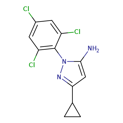 1H-Pyrazol-5-amine, 3-cyclopropyl-1-(2,4,6-trichlorophenyl)-