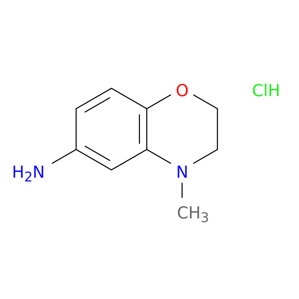 4-methyl-3,4-dihydro-2H-1,4-benzoxazin-6-amine hydrochloride