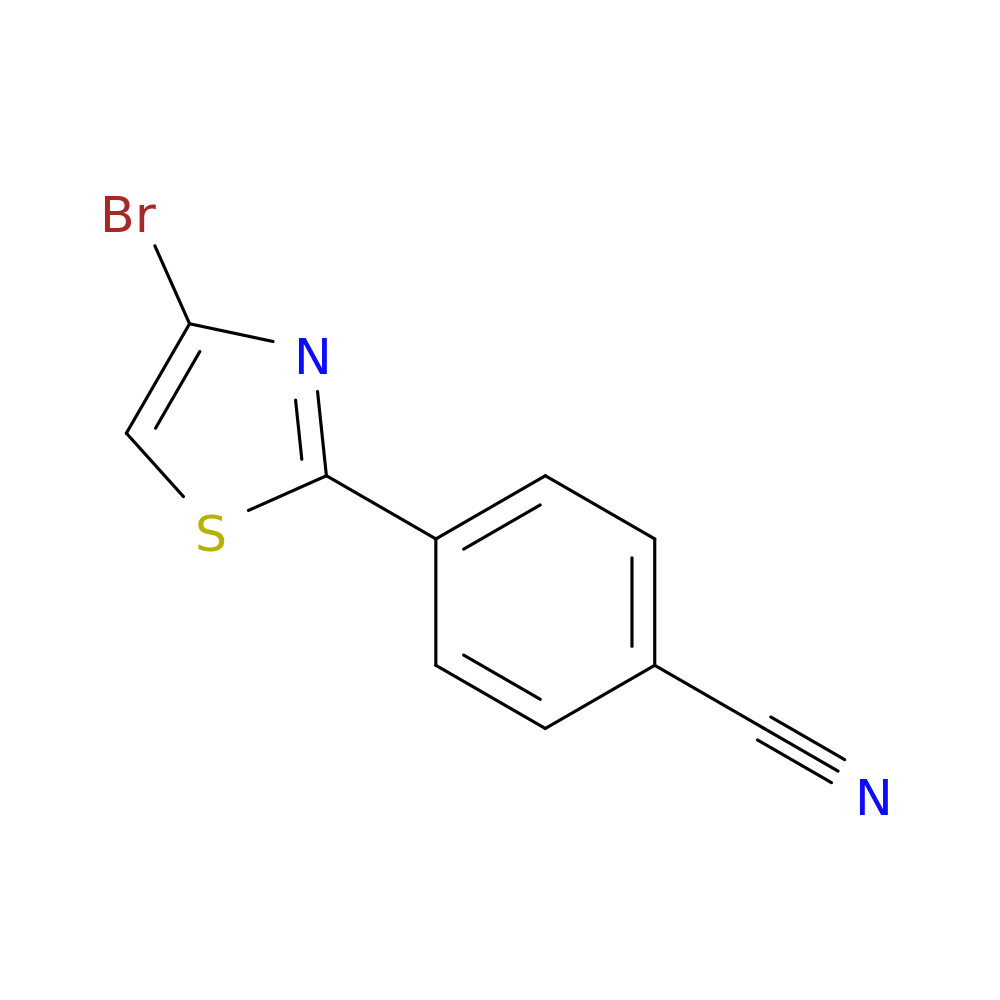 4-(4-Bromo-2-thiazolyl)benzonitrile