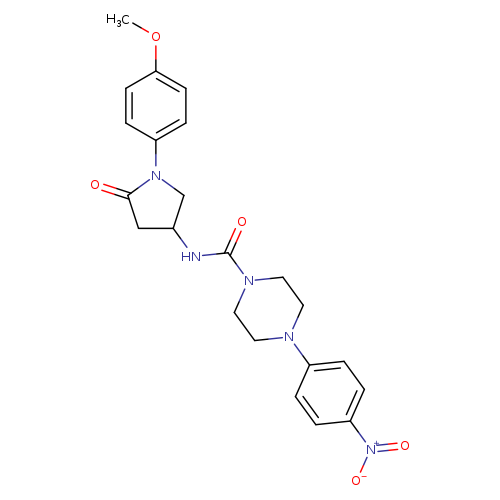 N-[1-(4-methoxyphenyl)-5-oxopyrrolidin-3-yl]-4-(4-nitrophenyl)piperazine-1-carboxamide