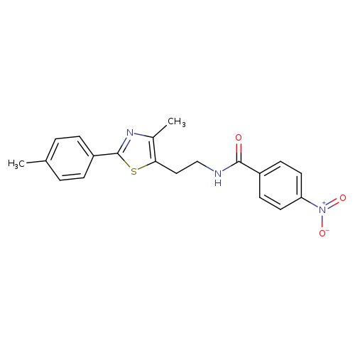 N-{2-[4-methyl-2-(4-methylphenyl)-1,3-thiazol-5-yl]ethyl}-4-nitrobenzamide