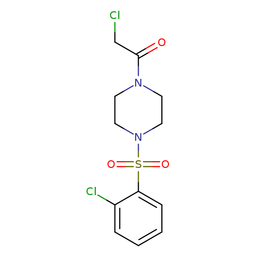 2-chloro-1-[4-(2-chlorobenzenesulfonyl)piperazin-1-yl]ethan-1-one