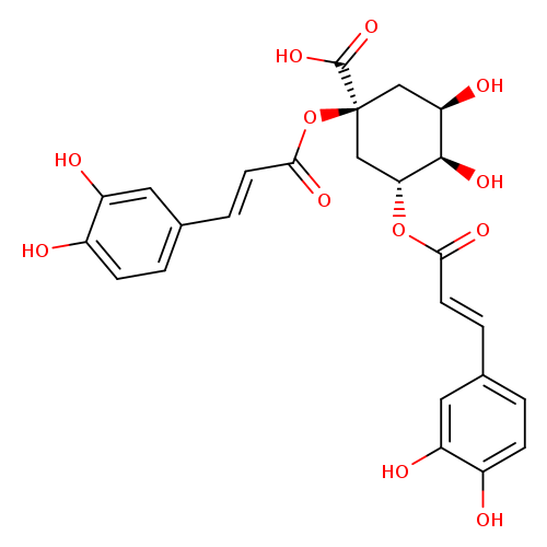 Cyclohexanecarboxylic acid,1,3-bis[[3-(3,4-dihydroxyphenyl)-1-oxo-2-propenyl]oxy]-4,5-dihydroxy-,(1S,3R,4R,5R)-