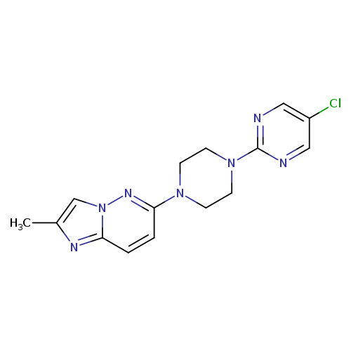 5-chloro-2-(4-{2-methylimidazo[1,2-b]pyridazin-6-yl}piperazin-1-yl)pyrimidine
