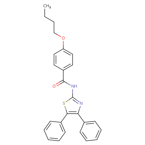 4-butoxy-N-(4,5-diphenyl-1,3-thiazol-2-yl)benzamide