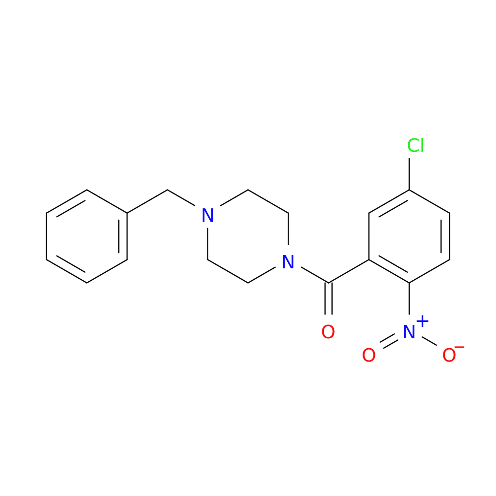 1-benzyl-4-(5-chloro-2-nitrobenzoyl)piperazine