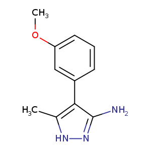 4-(3-methoxyphenyl)-5-methyl-1H-pyrazol-3-amine