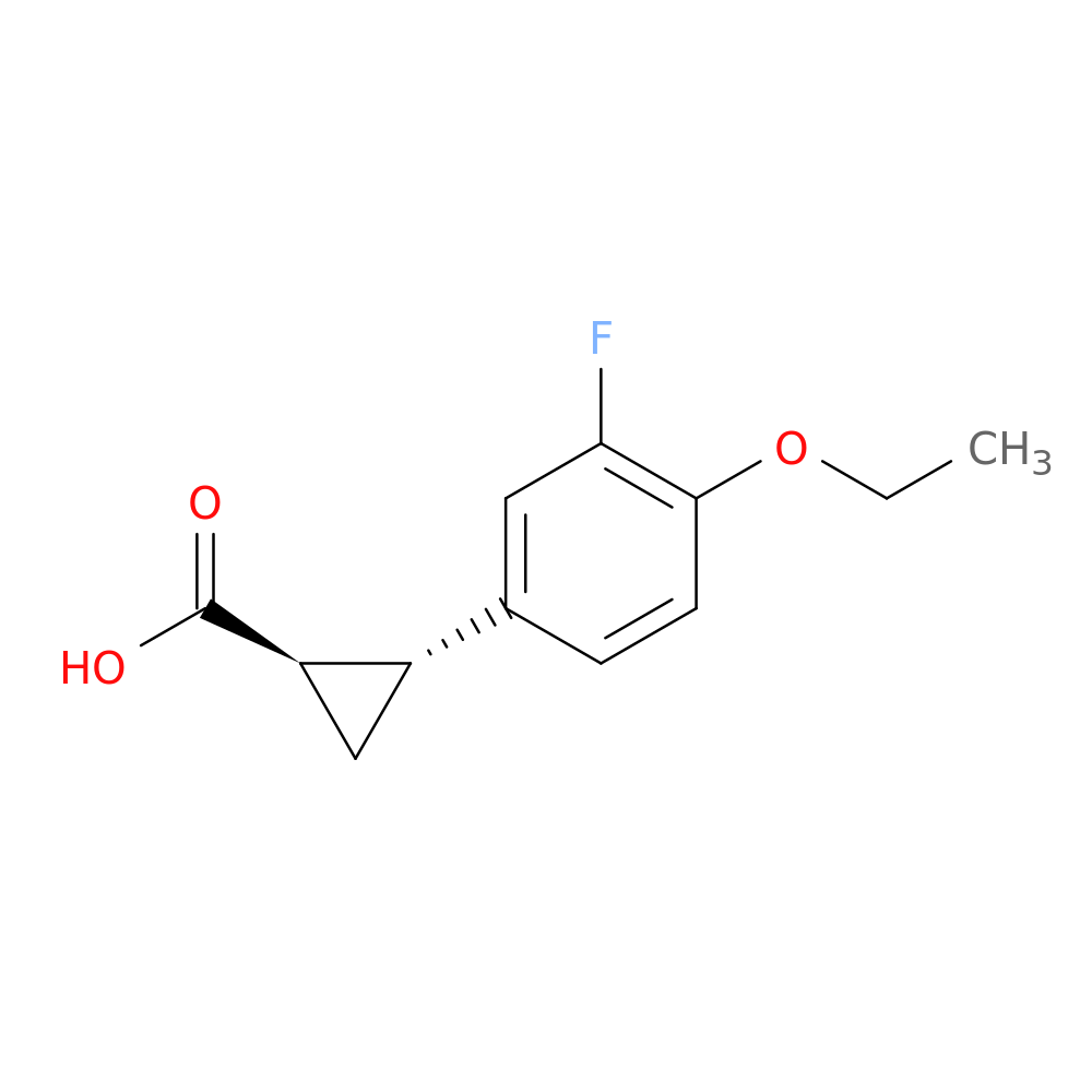 (1S,2S)-Rel-2-(4-ethoxy-3-fluorophenyl)cyclopropane-1-carboxylic acid