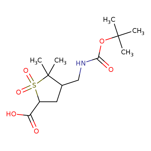 4-({[(tert-butoxy)carbonyl]amino}methyl)-5,5-dimethyl-1,1-dioxo-1lambda6-thiolane-2-carboxylic acid