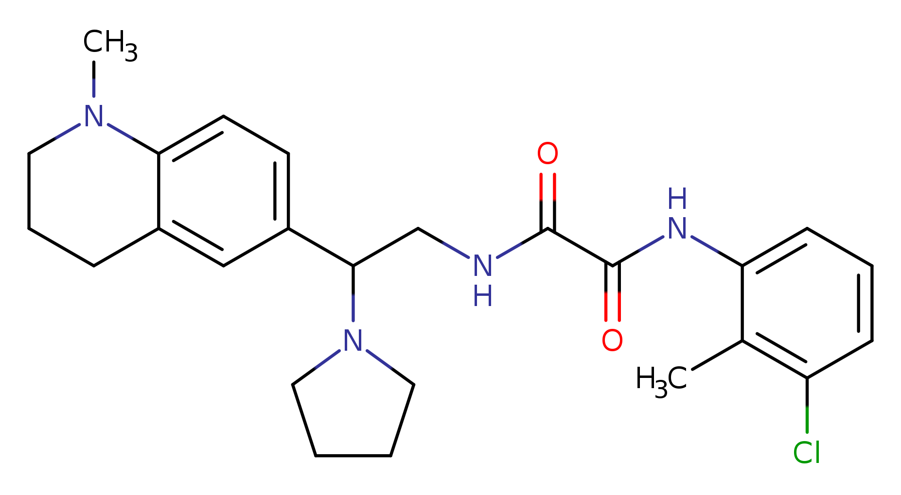 N'-(3-chloro-2-methylphenyl)-N-[2-(1-methyl-1,2,3,4-tetrahydroquinolin-6-yl)-2-(pyrrolidin-1-yl)ethyl]ethanediamide