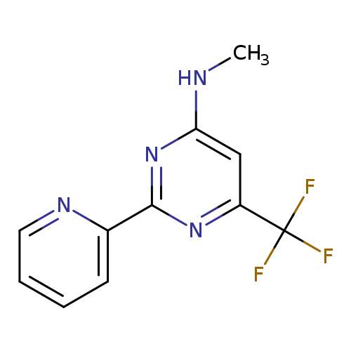 N-methyl-2-(pyridin-2-yl)-6-(trifluoromethyl)pyrimidin-4-amine