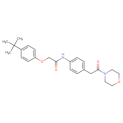 2-(4-tert-butylphenoxy)-N-{4-[2-(morpholin-4-yl)-2-oxoethyl]phenyl}acetamide