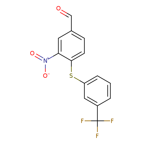 3-Nitro-4-([3-(trifluoromethyl)phenyl]sulfanyl)benzenecarbaldehyde