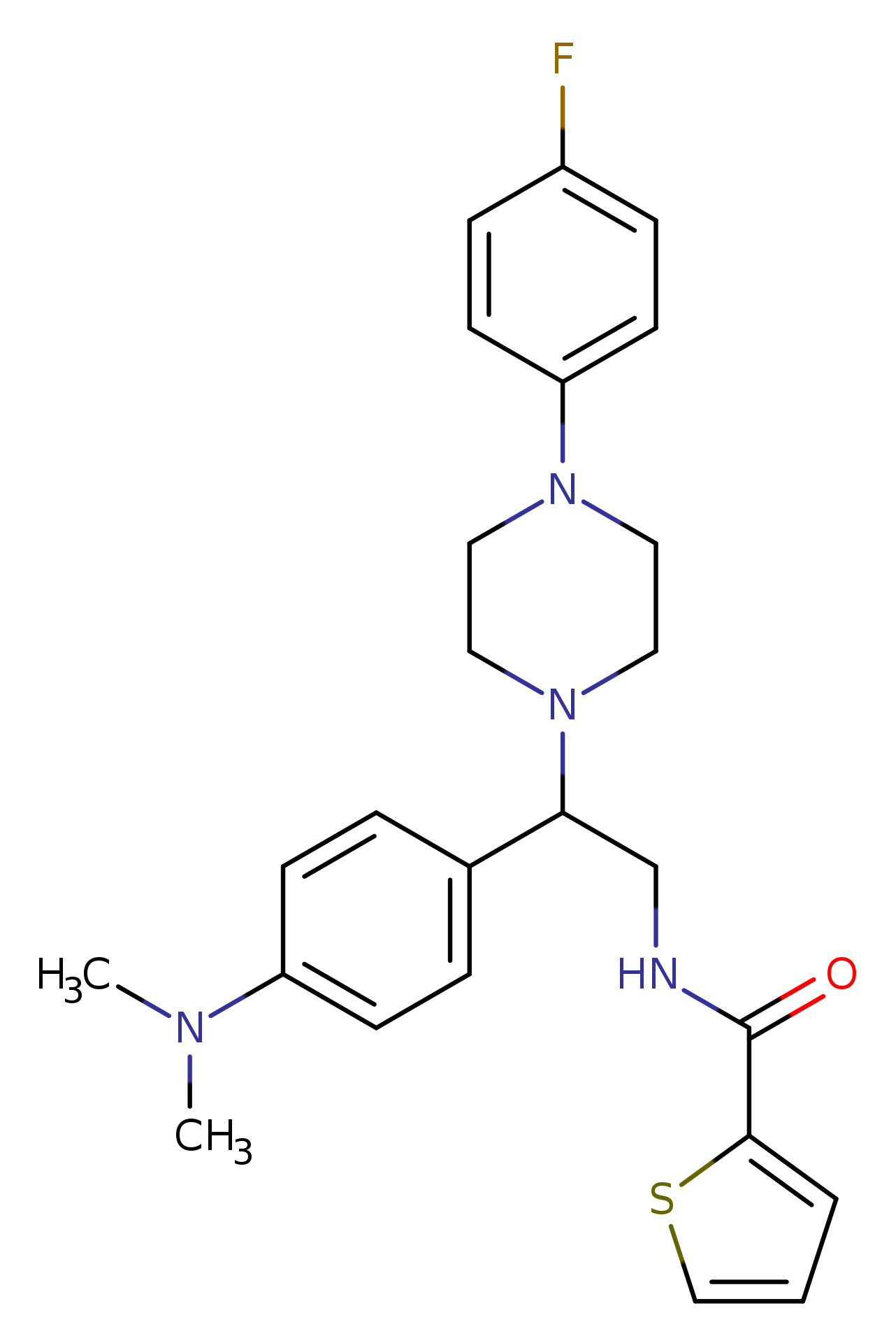 N-{2-[4-(dimethylamino)phenyl]-2-[4-(4-fluorophenyl)piperazin-1-yl]ethyl}thiophene-2-carboxamide