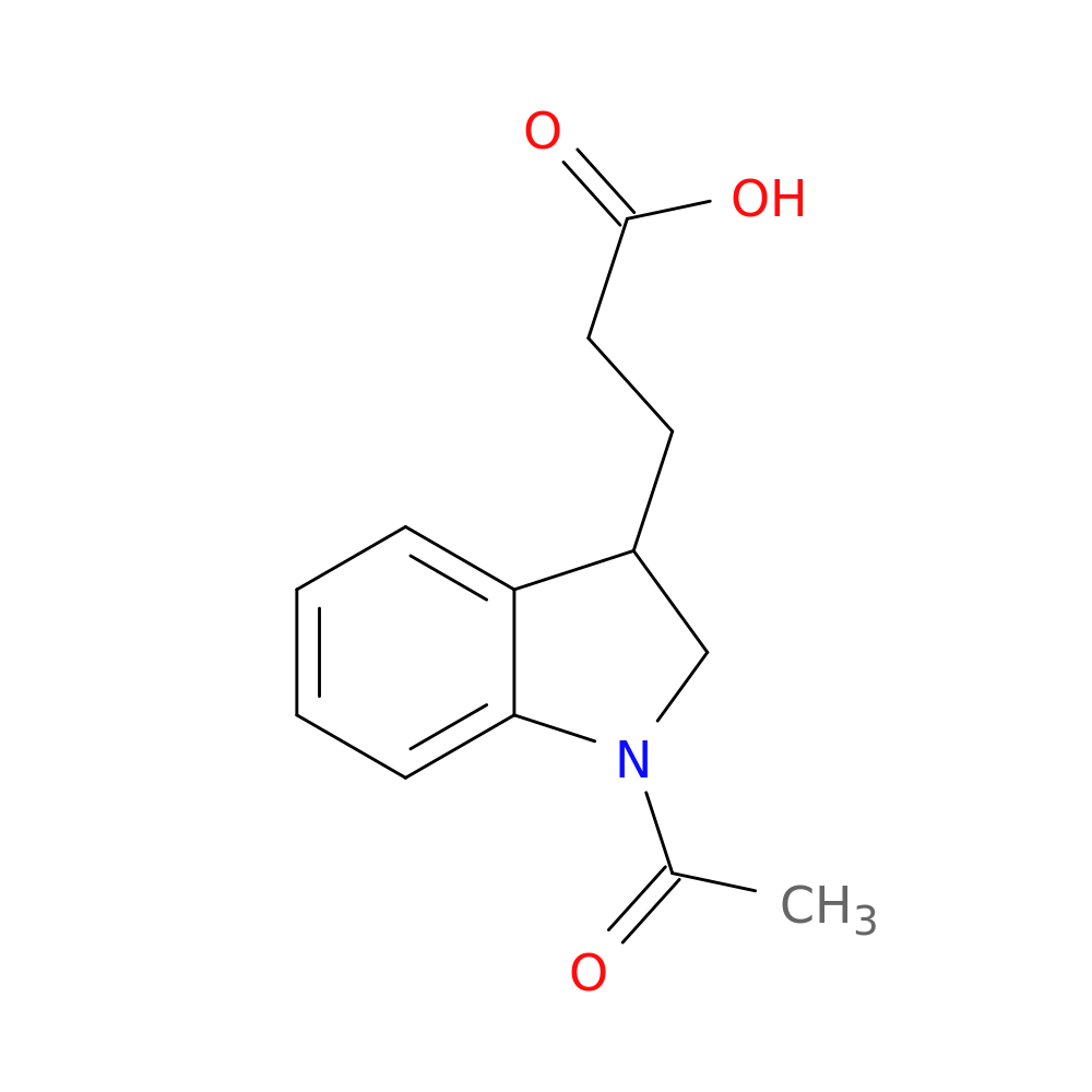 3-(1-acetyl-2,3-dihydro-1H-indol-3-yl)propanoic acid