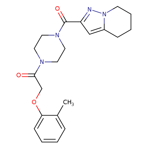 2-(2-methylphenoxy)-1-(4-{4H,5H,6H,7H-pyrazolo[1,5-a]pyridine-2-carbonyl}piperazin-1-yl)ethan-1-one