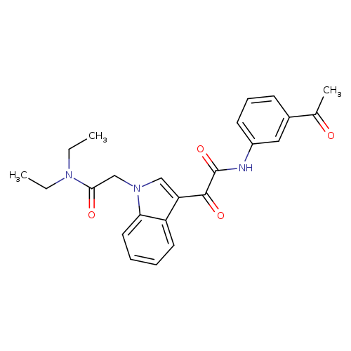 2-(3-{[(3-acetylphenyl)carbamoyl]carbonyl}-1H-indol-1-yl)-N,N-diethylacetamide