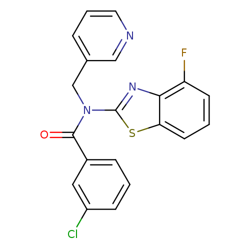 3-chloro-N-(4-fluoro-1,3-benzothiazol-2-yl)-N-[(pyridin-3-yl)methyl]benzamide