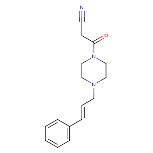 3-Oxo-3-(4-[(2e)-3-phenylprop-2-en-1-yl]piperazin-1-yl)propanenitrile