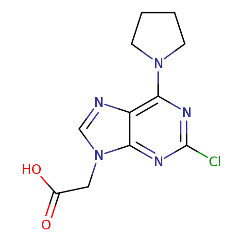 (2-Chloro-6-pyrrolidin-1-yl-9h-purin-9-yl)acetic acid