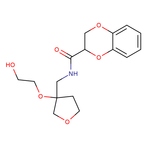 N-{[3-(2-hydroxyethoxy)oxolan-3-yl]methyl}-2,3-dihydro-1,4-benzodioxine-2-carboxamide