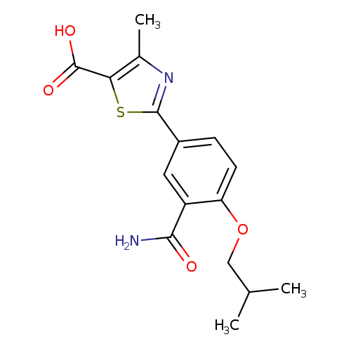 5-Thiazolecarboxylic acid, 2-[3-(aminocarbonyl)-4-(2-methylpropoxy)phenyl]-4-methyl-