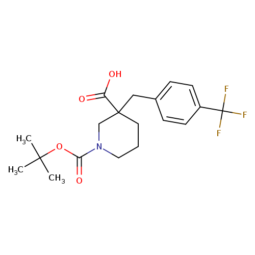 1-[(tert-Butyl)oxycarbonyl]-3-[4-(trifluoromethyl)benzyl]piperidine-3-carboxylic acid