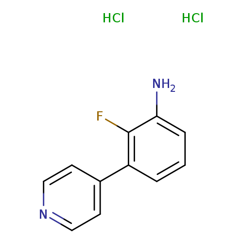 2-fluoro-3-(pyridin-4-yl)anilinedihydrochloride