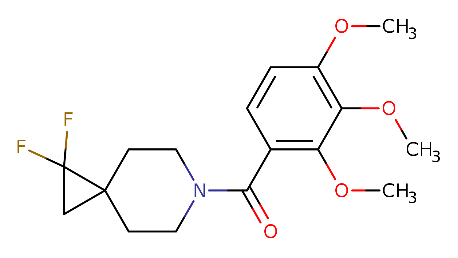 1,1-difluoro-6-(2,3,4-trimethoxybenzoyl)-6-azaspiro[2.5]octane