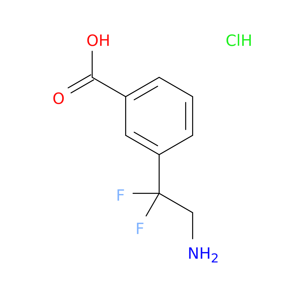3-(2-amino-1,1-difluoroethyl)benzoic acid hydrochloride