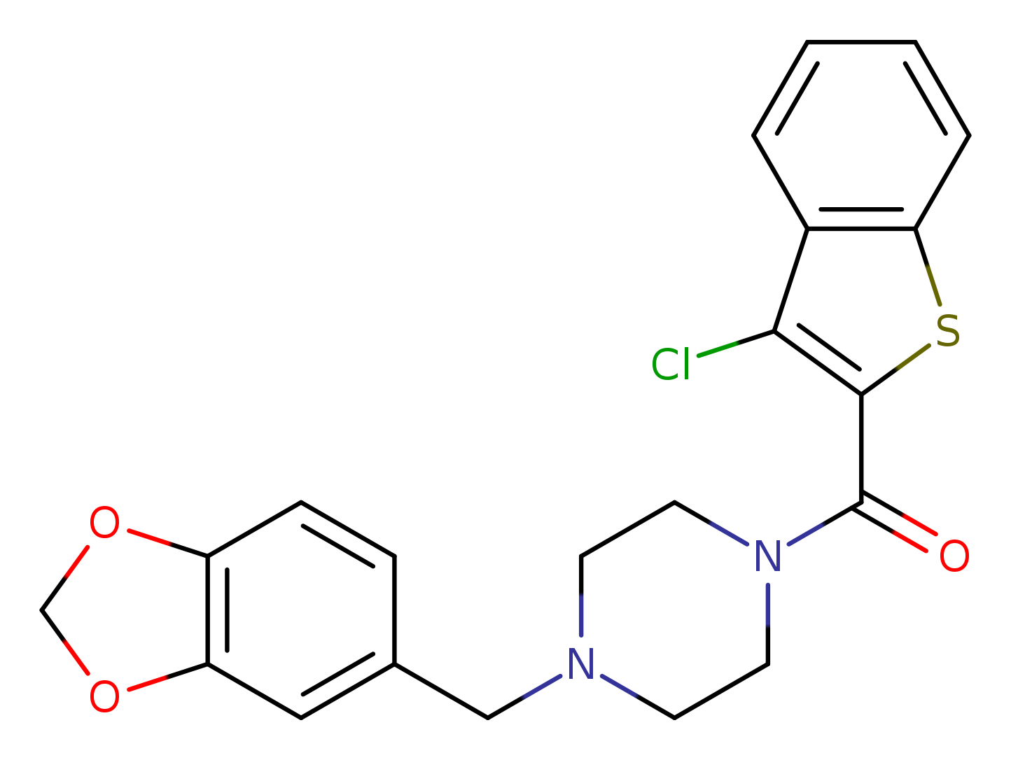 1-[(2H-1,3-benzodioxol-5-yl)methyl]-4-(3-chloro-1-benzothiophene-2-carbonyl)piperazine