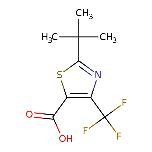 2-tert-butyl-4-(trifluoromethyl)-1,3-thiazole-5-carboxylicacid