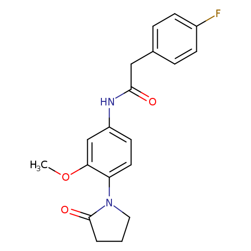 2-(4-fluorophenyl)-N-[3-methoxy-4-(2-oxopyrrolidin-1-yl)phenyl]acetamide
