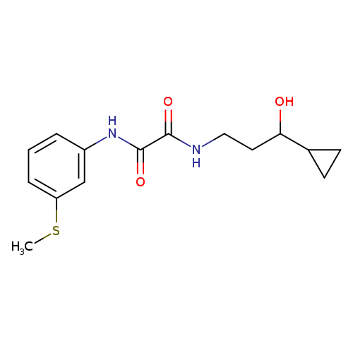 N-(3-cyclopropyl-3-hydroxypropyl)-N'-[3-(methylsulfanyl)phenyl]ethanediamide